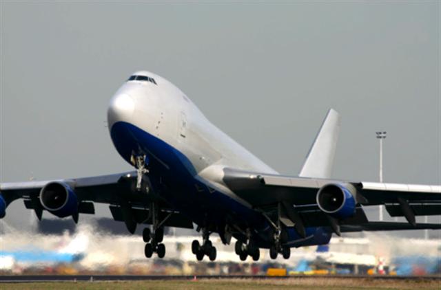 Modern aircraft flying the polar route 