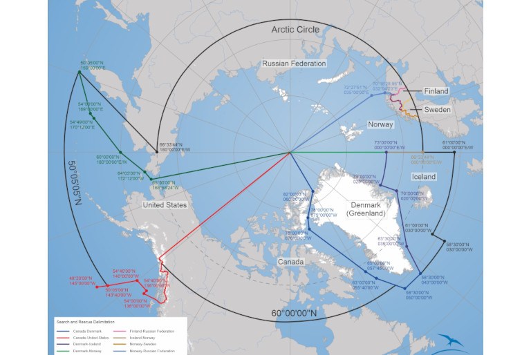 Map: Search and Rescue Delimitation - North America