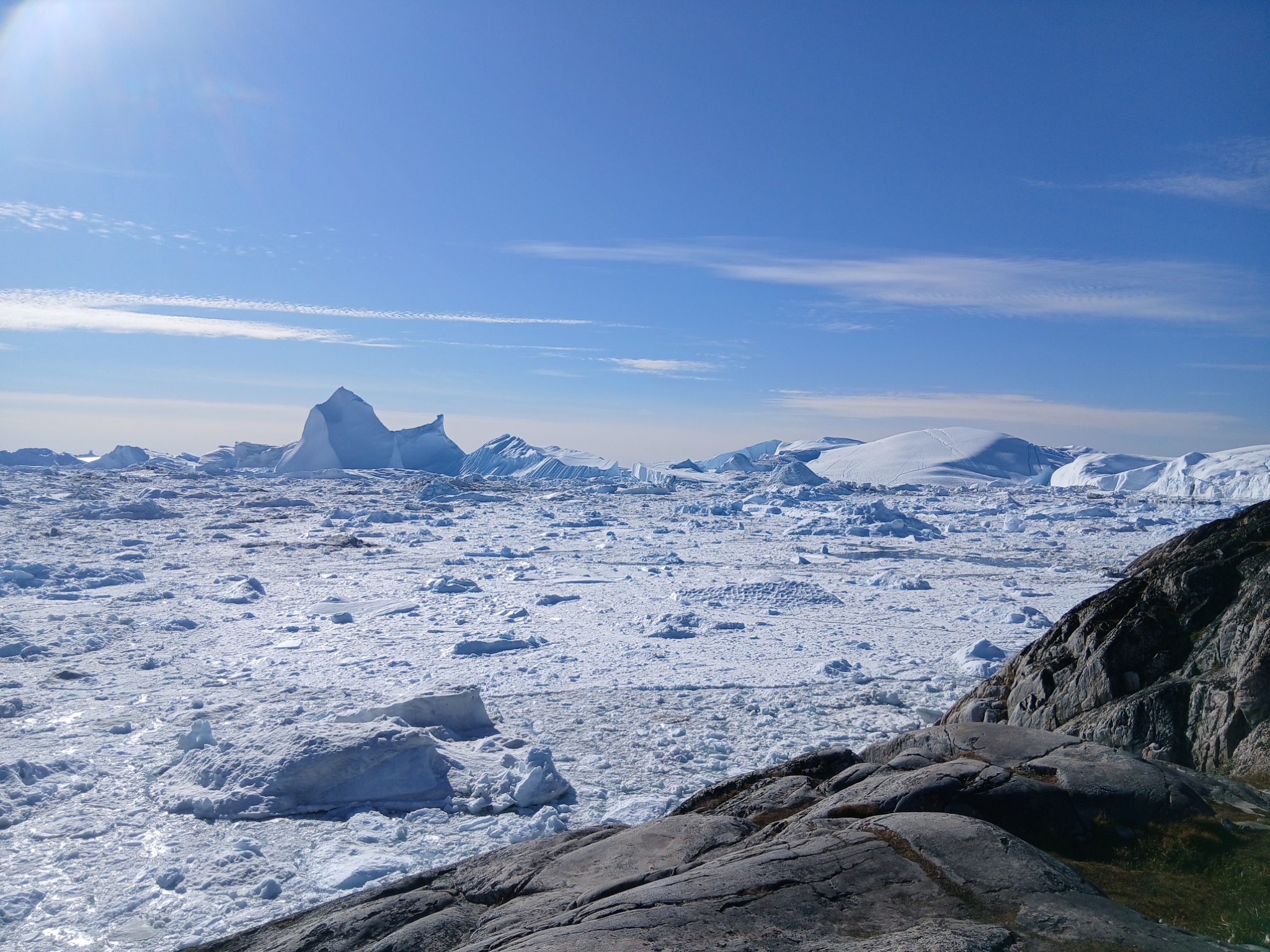 Icebergs in Ilulissat Icefjord
