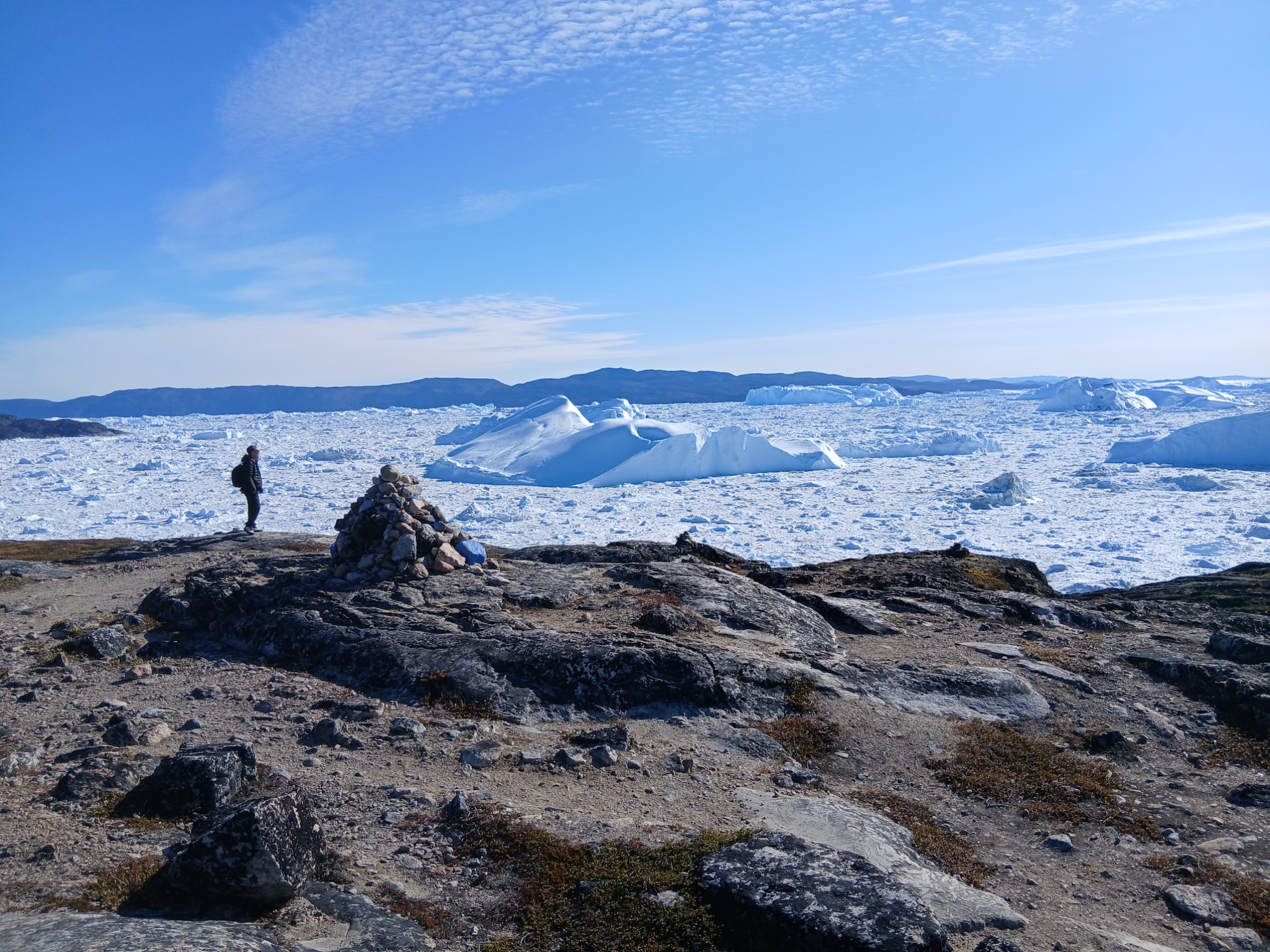 View across Ilulissat Icefjord