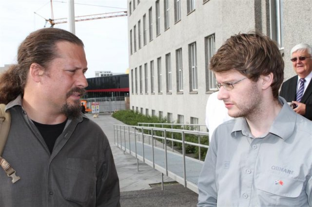 Outside the second China-Iceland symposium.