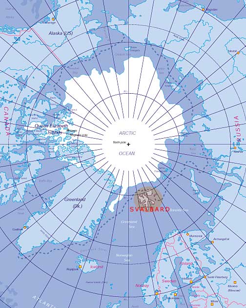 Svalbard map